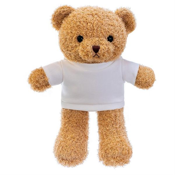 Cartoon Cute White T-shirt Teddy Bear - Plush Doll - 40cm