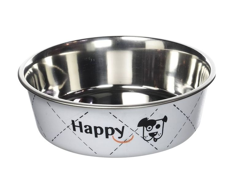 Happy - Stainless Steel Pet Bowl 1.5 Litres