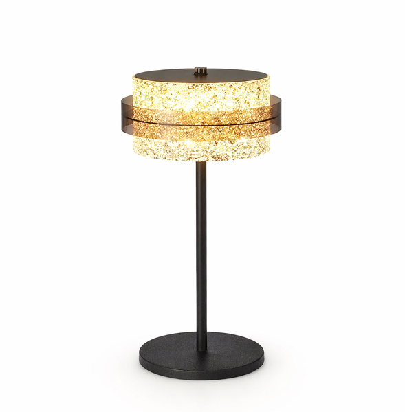 Luxury Crystal Touch Control Table Lamp - Cordless Rechargeable LED Light