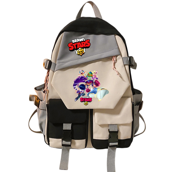 Student Schoolbag Brawl Stars Game Merchandise Color Blocking Nylon