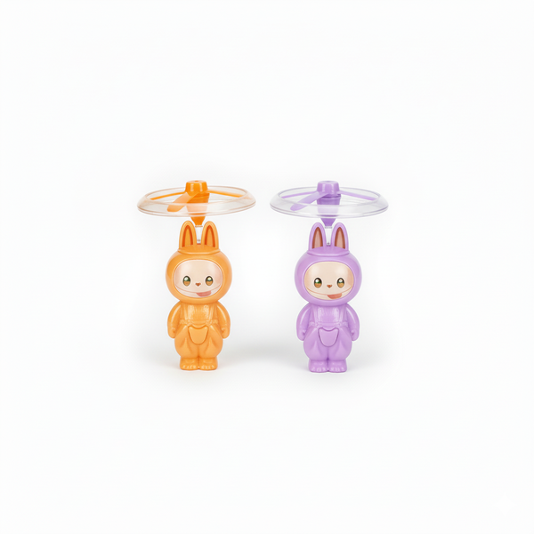 2 Piece Fun Cute Bunny Monster Propeller Flying Toy For Children