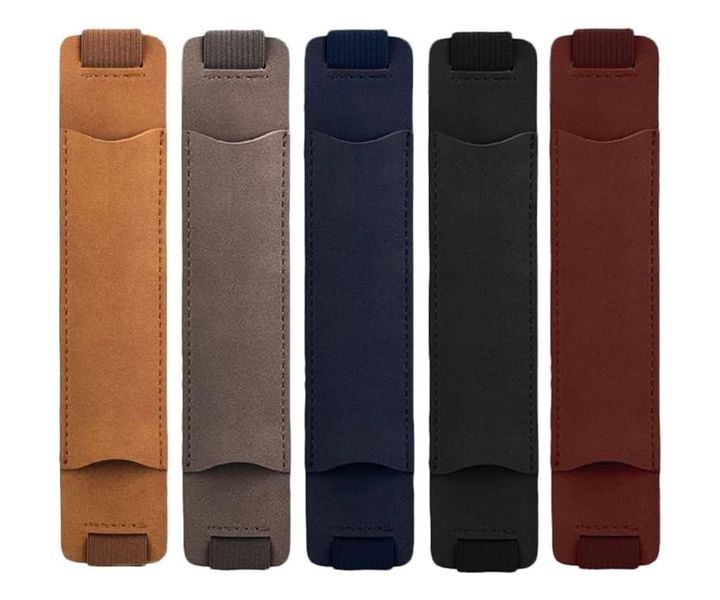 5pcs Adjustable Pencil Holder PU Pen Band Sleeve for Tablet