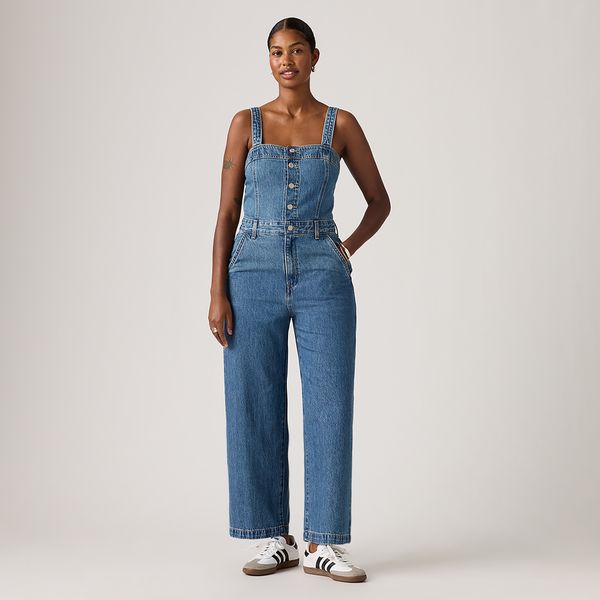 Levi's® Women's Drea Jumpsuit-Med Indigo - Flat Finish