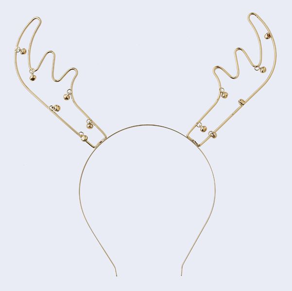 A Touch of Gold Sparkle - Reindeer Metal Headband
