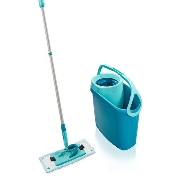 Leifheit Clean Twist Medium Ergo Mop &amp; Bucket Set Washable Microfibre Cover