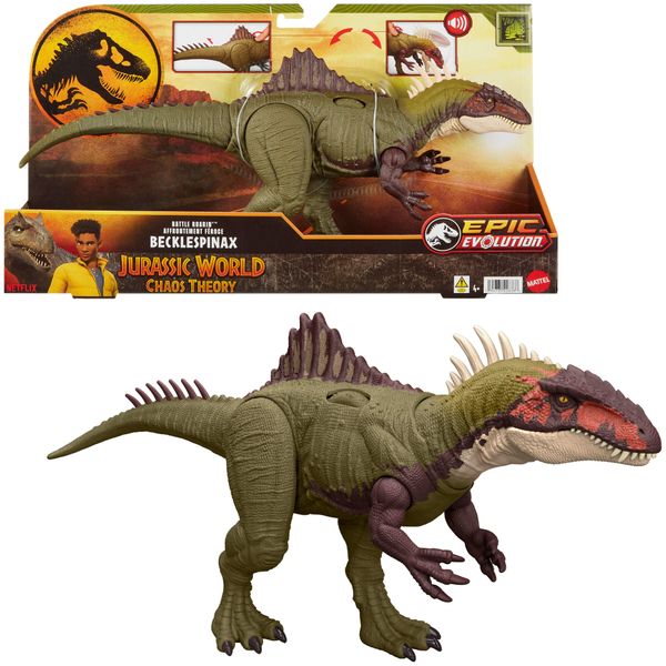 Jurassic World Battle Roarin' Becklespinax Dinosaur Action Figure
