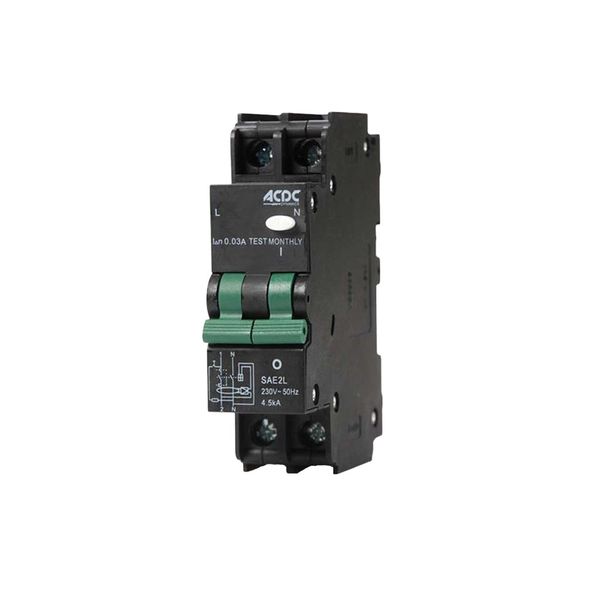 ACDC - Earth Leakage Relay 2 Pole 32A Overload Protected
