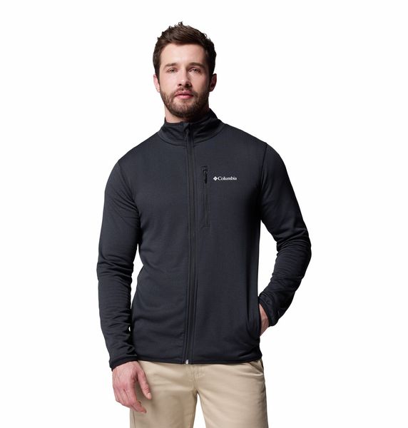 Columbia Men's Essential Hike Grid Fleece Full Zip Jacket Black