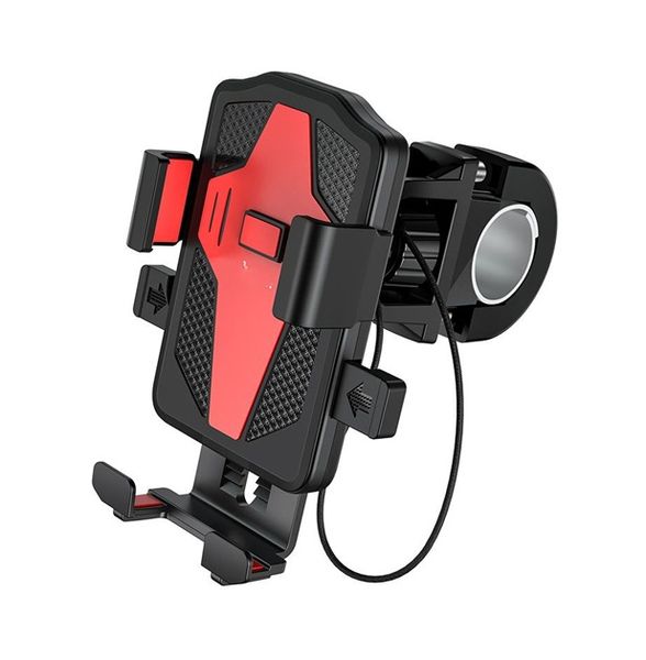 Adjustable Bicycle/Motorcycle Phone Holder Compatible With 4.5-7" Phones