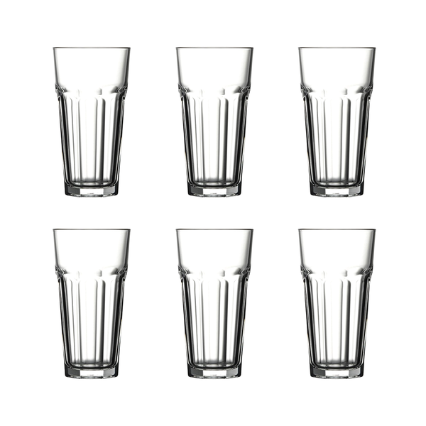 Retro Highball Casablanca Glasses - 6 Pack