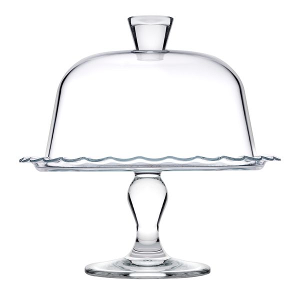 Pasabahce Petite Patisserie Glass Cake Stand &amp; Dome