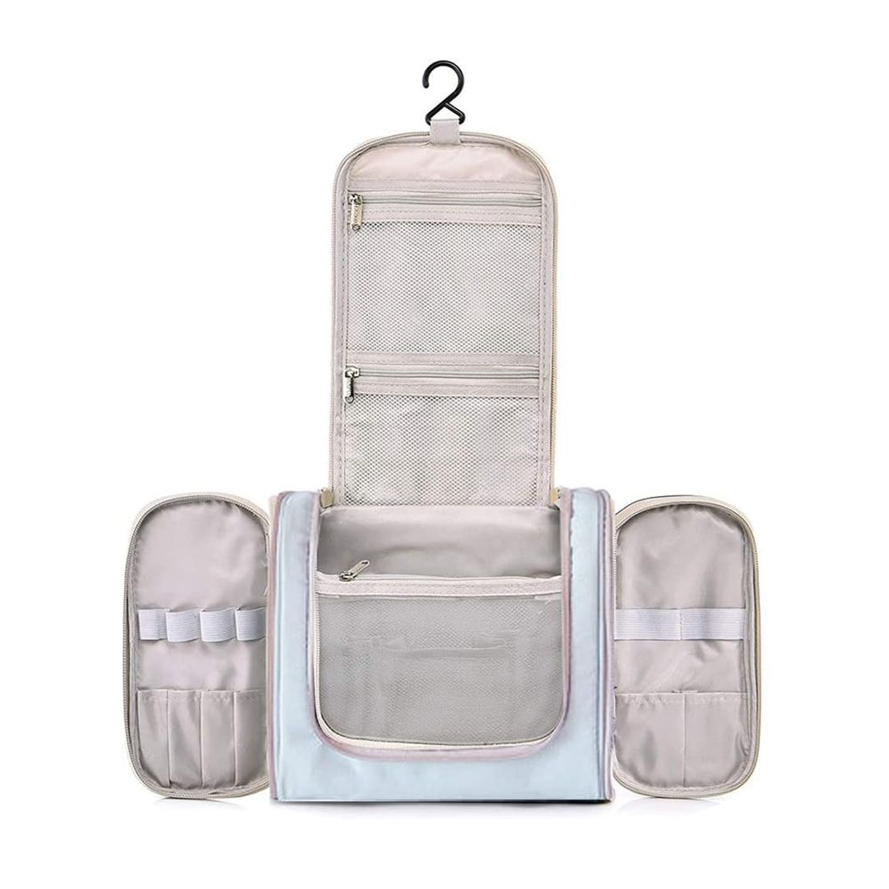 Large Hanging Travel Toiletry Bag Cosmetic Bag Makeup Organizer - Blue