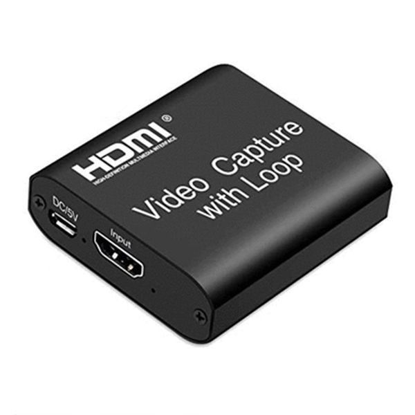 HDMI Video Capture Card with Loop Out USB 2.0 for Live Streaming 4K 60FPS