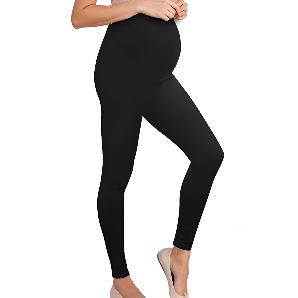 Women's Pregnant Trousers Yoga Fitness Sports Basic Overbelly Maternity ...
