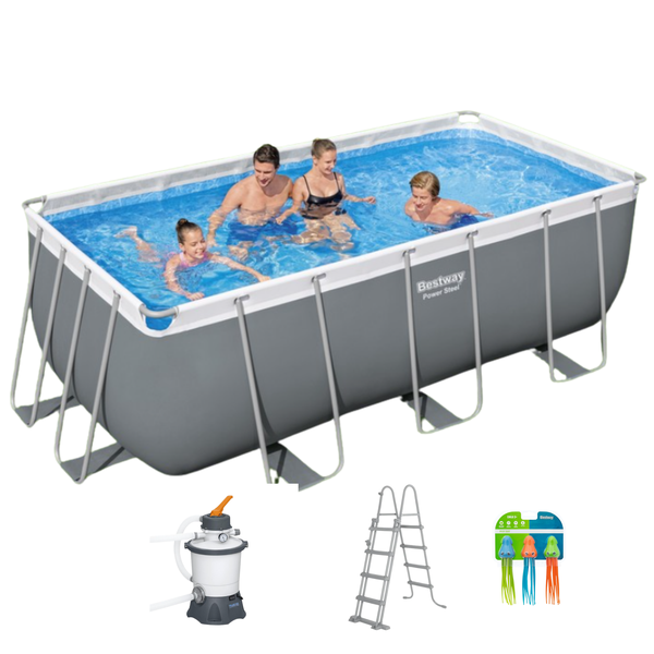 Splashing Pools Combo Bestway 4.12m x 2.01m x 1.22m with Sand filter
