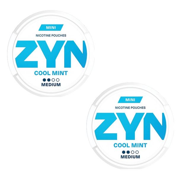Zyn Mini Nicotine Pouches - Cool Mint 3mg - 2 Pack (30 Pouches)