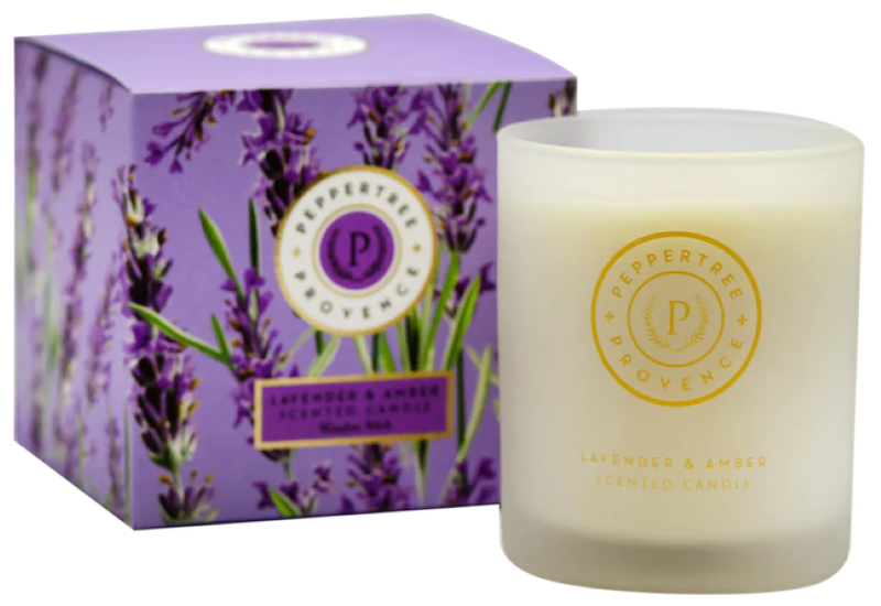 Pepper Tree Provence Lavender &amp; Amber Candle 200ml