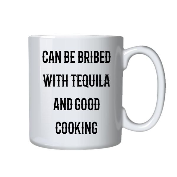 Tequila and Good Cooking Coffee Mug - Best Novelty Funny Cup Gift Idea for
