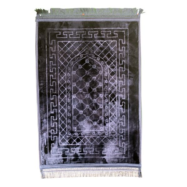Soft &amp; Silvery Islamic Prayer Mat