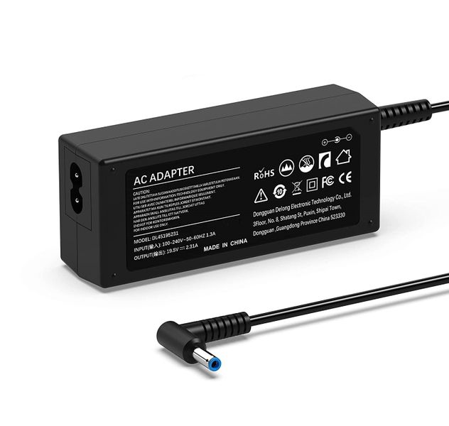Tech-Fi AC Adapter For HP Laptop 19.5V 3.33A 4.5mm x 3.0mm 65W (Blue Pin)