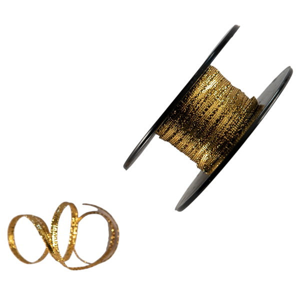 Gold Flat Lurex - 50 meter Roll