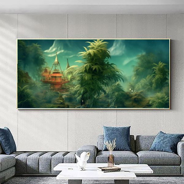 Canvas Wall Decor - Mystical Ganja Dream - 0757