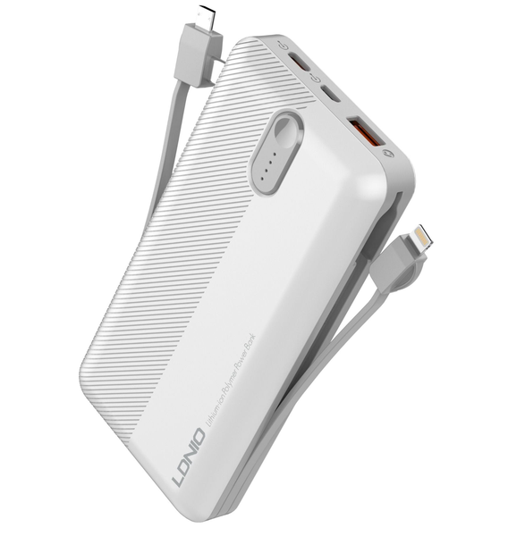 LDNIO 20KmAh Built in Cable High-capacity Output 10.5W Portable Power Bank