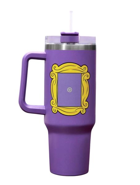 Friends Insulated Tumbler - Purple Frame Design 1.2l