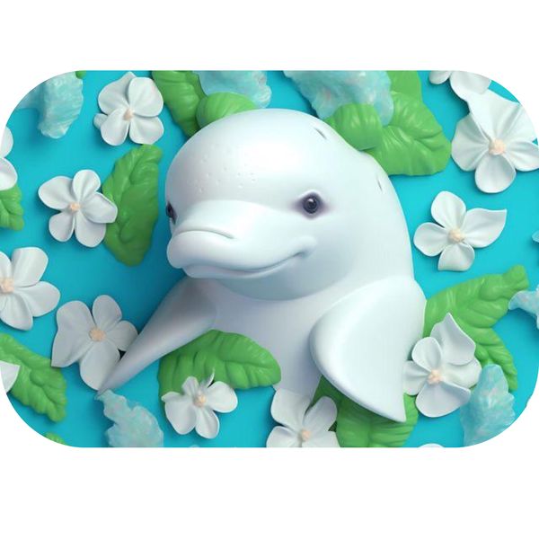 3D Dolphin Printed Mouse Pad