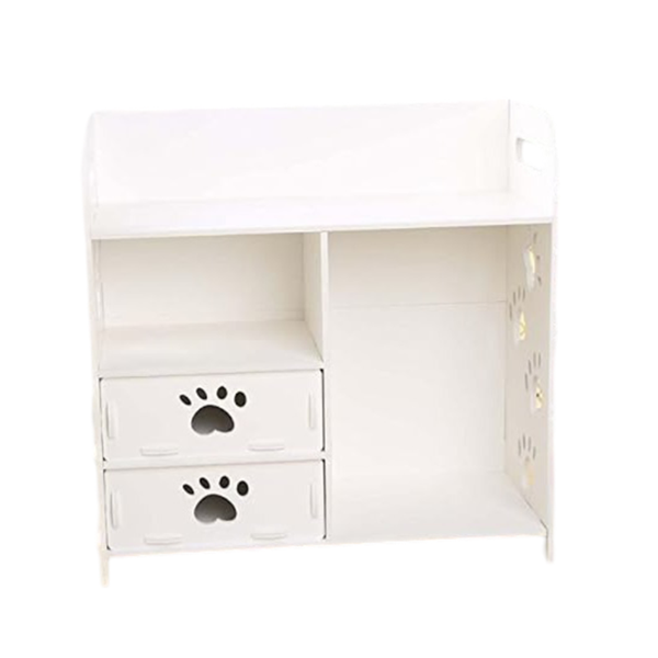 Multifunctional Dressing White Tabletop Makeup Organiser-GC-50