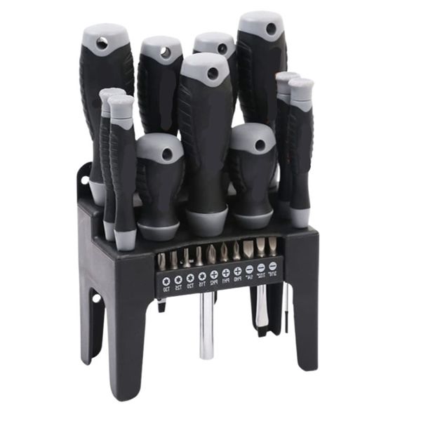 21-Piece Magnetic Screwdriver Set with Bits and Stand SDY-94301