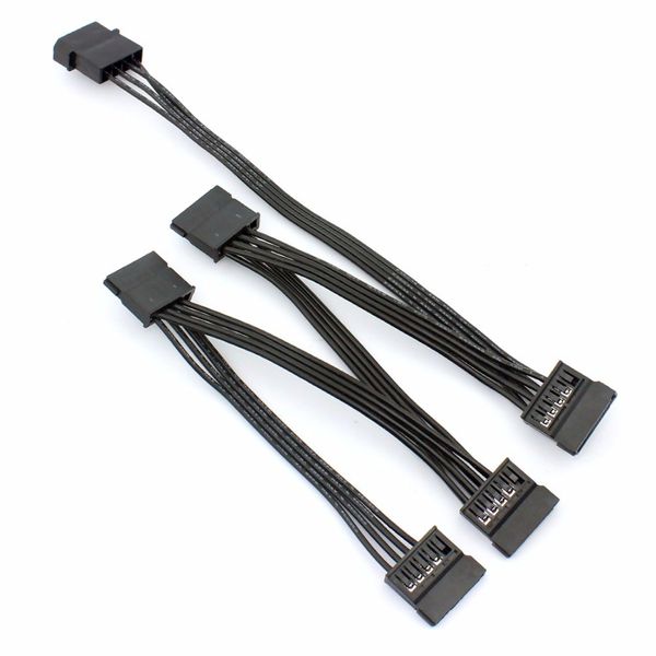 4 Pin IDE Molex to Sata 15Pin Splitter Hard Drive Power Cable - 20cm