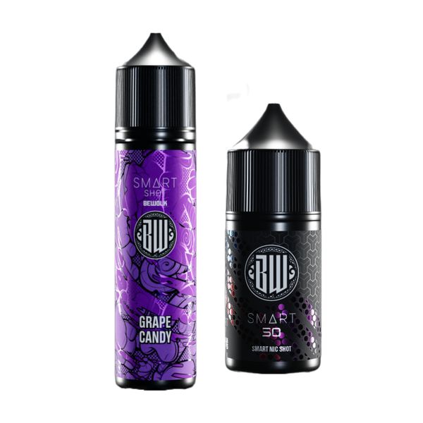 Bewolk SMART Shot 50MG - Grape Candy (60ml Combo)
