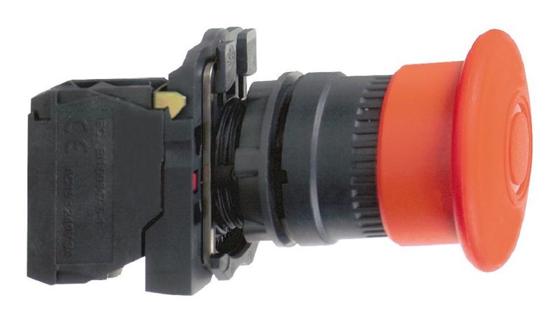 Schneider Electric (XB5AT845) Emergency Stop Switch, 6 A, 120 V