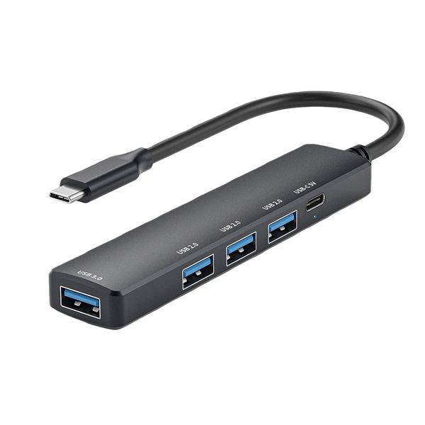 5 Ports USB 3.0 Hub Type A C Adapter Compatible with HUAWEI Xiaomi
