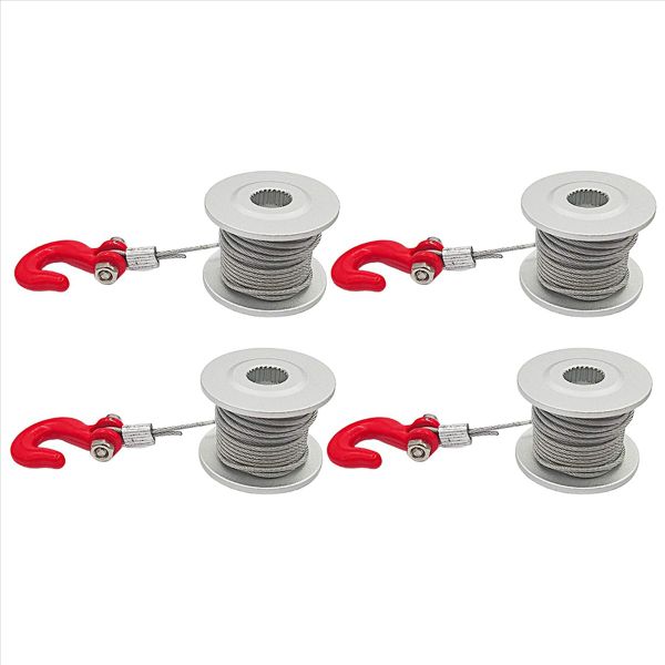 2Pcs 25T Steering Gear Servo Winch For 1/10 Rc Crawler Car Traxxas