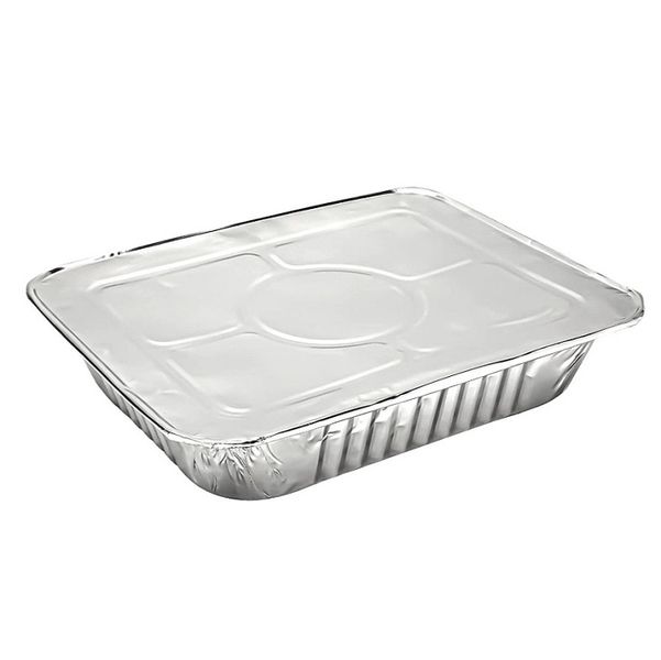 Foil Trays With Lids - Medium Rectangle (Pack of 10)