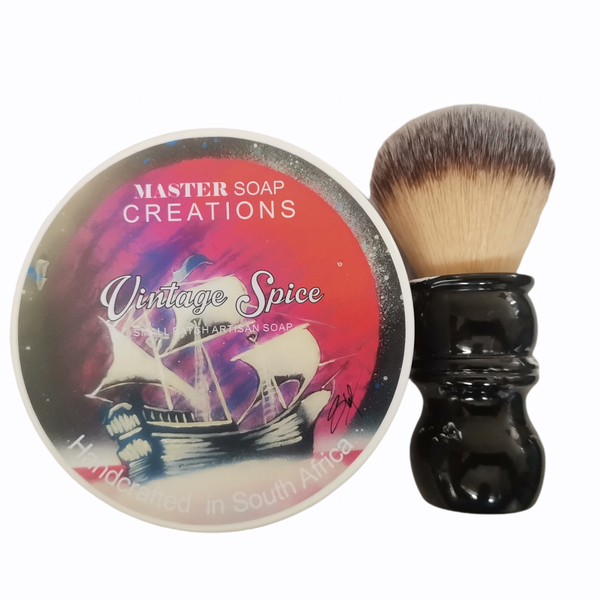 Shaving soap &amp; shaving brush combo Vintage Spice
