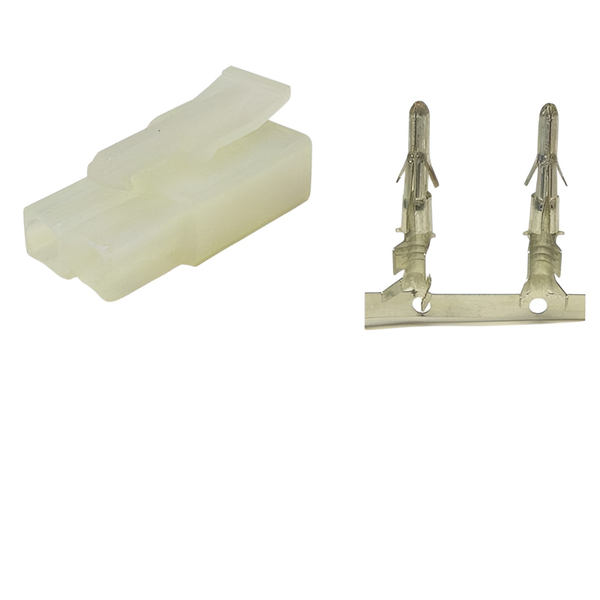 XY142-02M 6.2mm 2-Pin In-line Male Connector with Release-Lock
