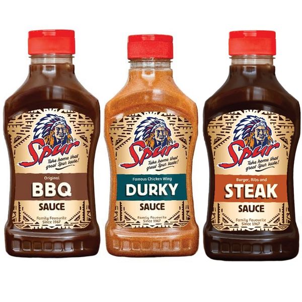Spur BBQ &amp; Durky &amp; Steak Sauce 500ml (Pack of 3)