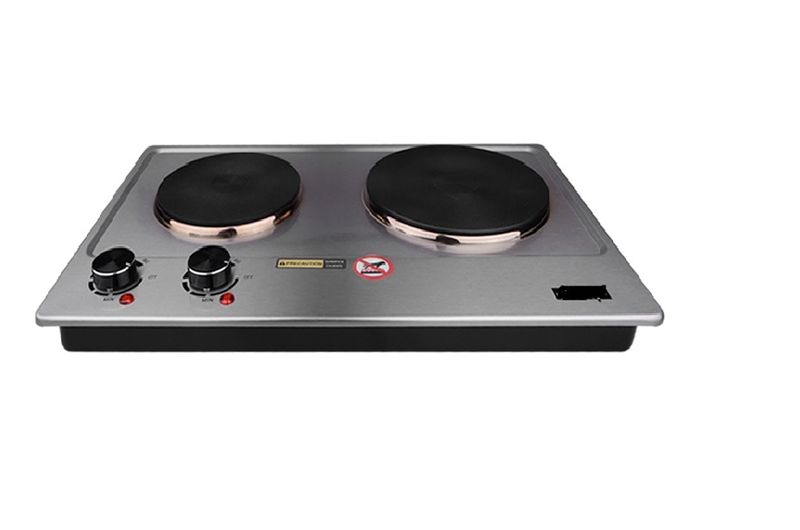 2-in-1 Electric Stove 1000W +1500W Hot Plate Electric Cooking 155MM &amp; 185 MM