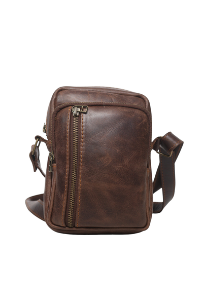 Chaga Leather Men's Cross Body Bag