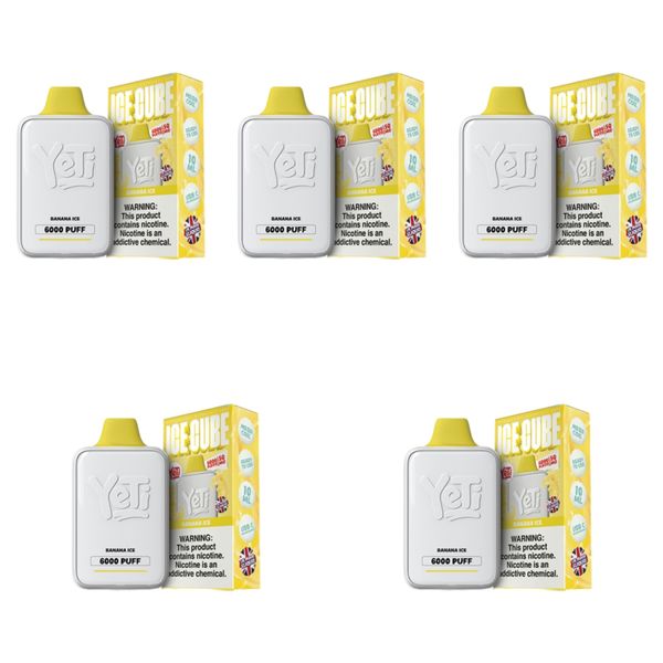Yeti Ice Cube 6k Vape - Banana Ice (Pack of 5)