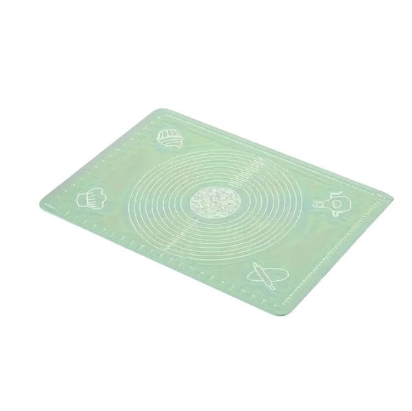 1 Piece Thick Green Silicone Non-Slip Kitchen Mat (50x70cm)