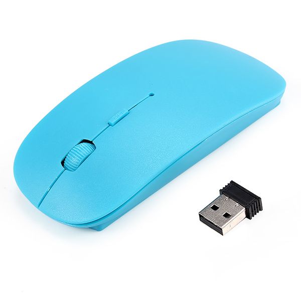 DW-Ultra Slim Wireless Mouse 2.4 GHz Nano Receiver ( BLUE)
