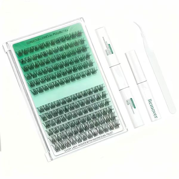 DIY 144Piece Lash Extension Set, 10-16mm Natural Eyelash Extensions