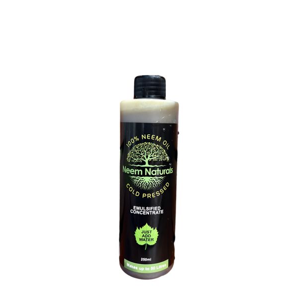 Neem Oil Pure Emulsified Concentrate (Cold Pressed) -250ML By Neem Naturals