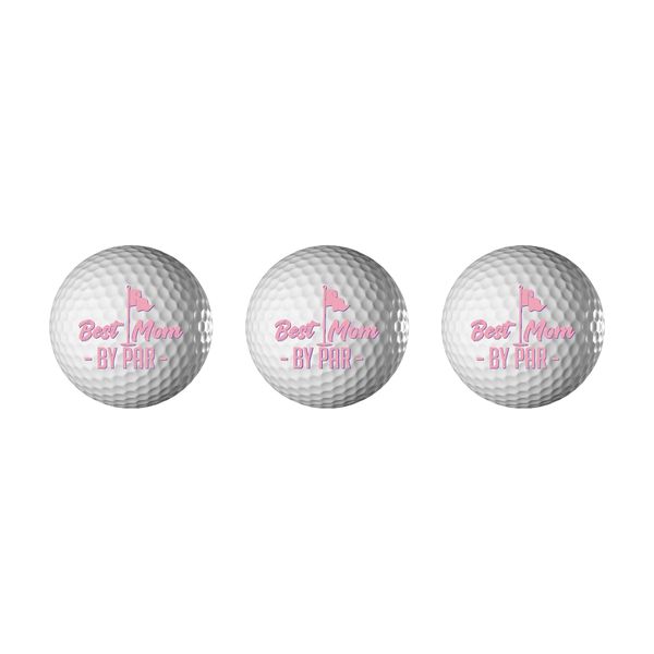 Personalised Golf Balls - Best Mom by Par