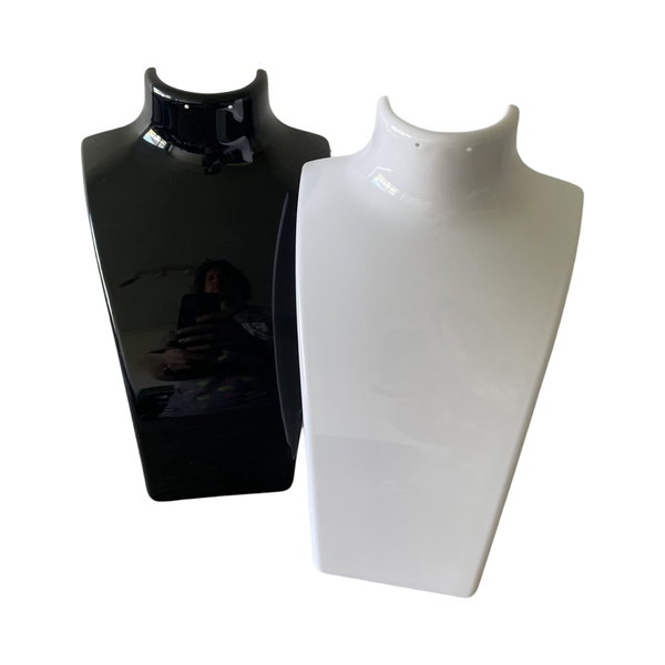 Necklace Earring Display Unit - Set of 2 - Black and White