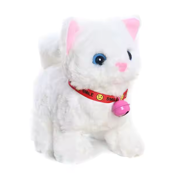 Fluffy Walking, Meowing and Tail Wagging Kitten - Baby Cat